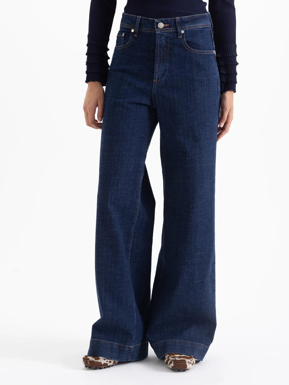Jeans Wide Icon Blue