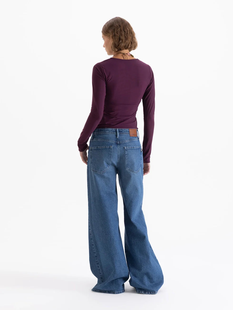 Jeans Roses Blue